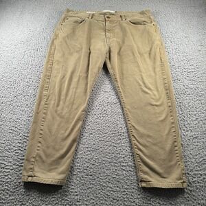 Peter Manning Pants Mens 38x26 Chinos Slim Tapered 5-Pocket Stretch Khaki Casual